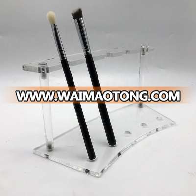 Knock down design acrylic brush holder Beauty Brush Display Stand