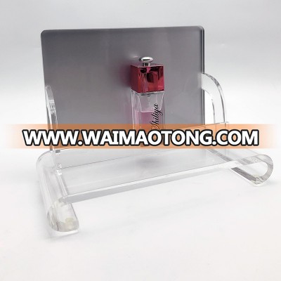 acrylic perfume display holder high quality transparent acrylic cosmetic displat stand