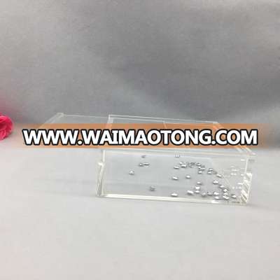 acrylic eyelash case with slid lid