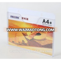 A4 Clear Acrylic Wall Mount Brochure Holder