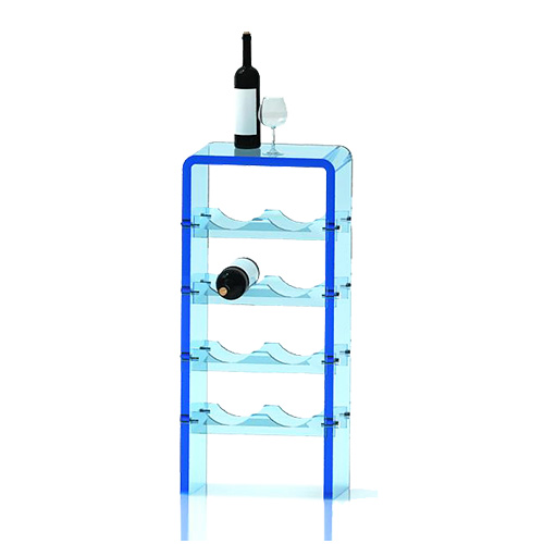 Vaulted Acrylic Shelf for Wine Display, Acrylic Bottle Display Racks